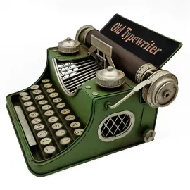 Dekoratif Kumbaralı Metal Nostaljik Daktilo