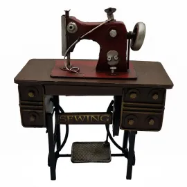 Dekoratif El Yapımı Metal Dikiş Makinesi Biblo