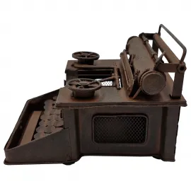 Vintage Metal Daktilo Dekor | El Yapımı Antik Biblo