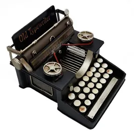 Dekoratif Metal Nostaljik Daktilo - Kumbara