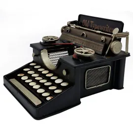 Dekoratif Metal Nostaljik Daktilo - Kumbara