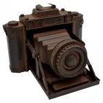 Rustik El Yapımı Metal Dekoratif Fotoğraf Makinesi - Cafe Ofis Dekorasyonu