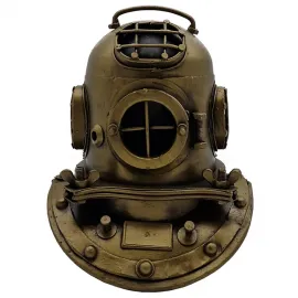 Dekoratif Metal Vintage Dalgıç Başlığı Biblo