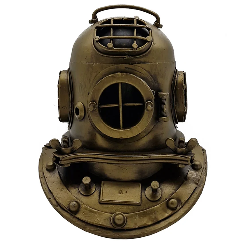 Dekoratif Metal Vintage Dalgıç Başlığı Biblo