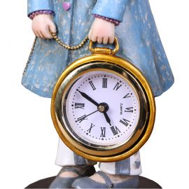 Büyük Boy Saatli Minyatür Biblo 23x8