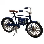 Seyahat Ruhu Vintage Metal Bisiklet Biblo - Yan Çantalı Nostaljik Dekor