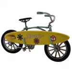 Vintage Hawaii Sörf Tahtalı Bisiklet Biblo Dekoratif Metal Masa Üstü Ofis Aksesuarı