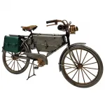 El Yapımı Metal Çantalı Dekoratif Bisiklet