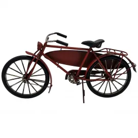 Nostaljik Dekoratif Sörf Tahtalı Metal Bisiklet Biblo - Çalışma Masası, Kitaplık Dekorasyonu