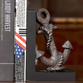 Pervane ve Çapa Tasarımlı Polyester Kitap Tutucu Bookend