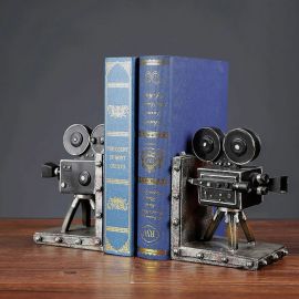 Sinema Projektör Tasarımlı Dekoratif Kitap Stoperi Bookend