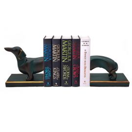 Vintage Bookend Sosis Köpek Kitap Tutucu