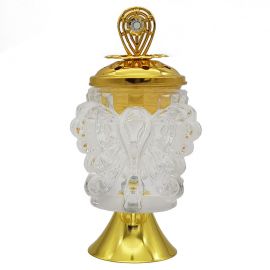 Cam Kömürlü Reçine ve Ağaç Tütsü Buhurdanlık