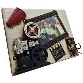 Sinemaskop Yönetmen Seti Metal Fotoğraf Çerçevesi - "Kamera Arkası"