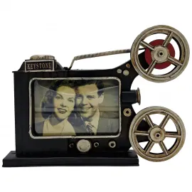 El Yapımı Metal Film Projektörü Dekoratif Fotoğraf Çerçevesi - "Keystone Anıları"