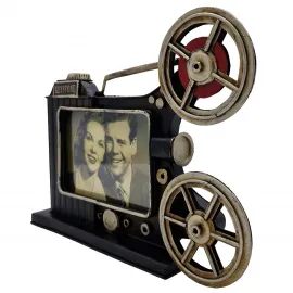 El Yapımı Metal Film Projektörü Dekoratif Fotoğraf Çerçevesi - "Keystone Anıları"