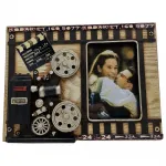 Hollywood Filmli Şerit Sinemaskop Ahşap Metal Fotoğraf Çerçevesi - "Keystone"