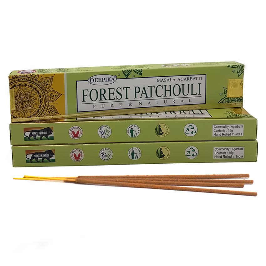 Deepika Forest Patchouli Premium Organik Masala Tütsü