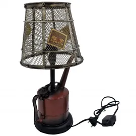 El Yapımı Metal Dekoratif Vintage Benzin Bidonu Abajur El Yapımı Metal Dekoratif Vintage Benzin Bidonu Abajur