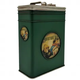 Vintage Motor Yağı Bidonu Temalı Dekoratif Kumbara