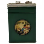 Vintage Motor Yağı Bidonu Temalı Dekoratif Kumbara