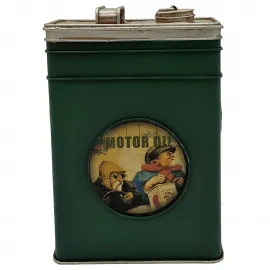 Vintage Motor Yağı Bidonu Temalı Dekoratif Kumbara