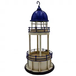 Mumluklu ve Askılı Nostaljik Dekoratif Deniz Feneri Biblo - Marin Dekor