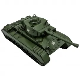 Vintage Metal Askeri Savaş Tank Figürü - Koleksiyonluk Ofis ve Masa Dekoru