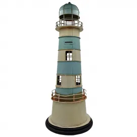 Nostaljik Büyük Boy Metal Deniz Feneri Biblo Kumbara - Cafe, Ofis ve Otel Dekorasyonu
