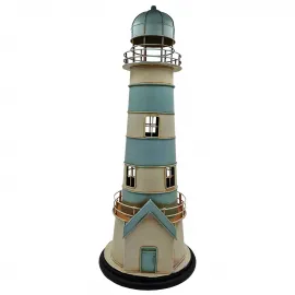 Nostaljik Büyük Boy Metal Deniz Feneri Biblo Kumbara - Cafe, Ofis ve Otel Dekorasyonu