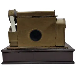 Retro Çekmeceli Yazar Kasa Metal Kumbara - Dekoratif Para Sayma Makinesi