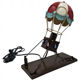 Retro Metal El Yapımı Sıcak Hava Balonu Abajur Masa Lambası & Ofis - Kafe - Bar Dekorasyonu Retro Metal El Yapımı Sıcak Hava Balonu Abajur Masa Lambası & Ofis - Kafe - Bar Dekorasyonu