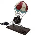 Retro Metal El Yapımı Sıcak Hava Balonu Abajur Masa Lambası & Ofis - Kafe - Bar Dekorasyonu Retro Metal El Yapımı Sıcak Hava Balonu Abajur Masa Lambası & Ofis - Kafe - Bar Dekorasyonu