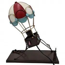 Retro Metal El Yapımı Sıcak Hava Balonu Abajur Masa Lambası & Ofis - Kafe - Bar Dekorasyonu Retro Metal El Yapımı Sıcak Hava Balonu Abajur Masa Lambası & Ofis - Kafe - Bar Dekorasyonu