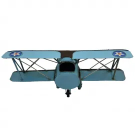 Uçak Duvar Saati ve Askılık - Metal Dekoratif Biblo - Ev Ofis Cafe Dekorasyonu