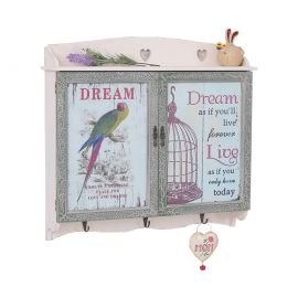 Ahşap Anahtar Askısı Şartel Kutusu