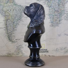 Dekoratif Vintage Polyester Beyefendi Köpek Büstü