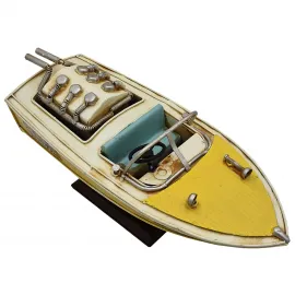 Retro Hız: "283 Turbo Fire" Dekoratif Metal Tekne