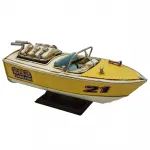 Retro Hız: "283 Turbo Fire" Dekoratif Metal Tekne