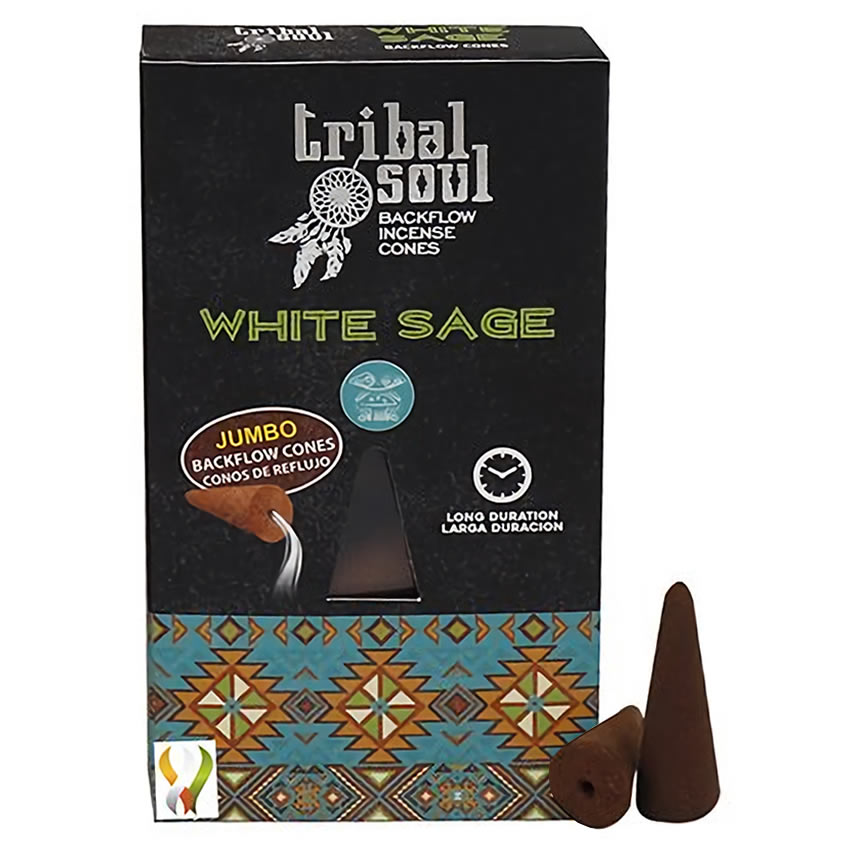 Tribal Soul White Sage Geri Akışlı Jumbo Boy Tütsü