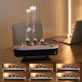 Titanic Gemi Aromaterapi Hava Nemlendirici Difüzör - Uzaktan Kumandalı