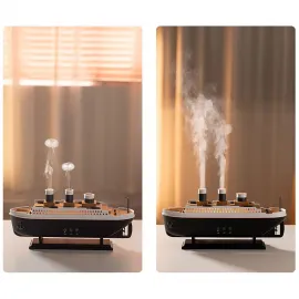 Titanic Gemi Aromaterapi Hava Nemlendirici Difüzör - Uzaktan Kumandalı