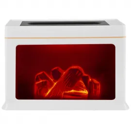 Şömine Alev Ultrasonik Aromaterapi Makinesi Esansiyel Yağ Difüzörü Hava Nemlendirici