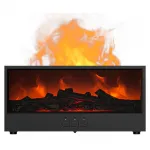 Şömine Alev Efektli Hava Nemlendirici Difüzör - 6 Renk LED Işık ve Aromaterapi