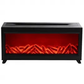 3D Simülasyon Şömine Alev Aromaterapi Makinesi Hava Nemlendirici - Elektrikli - Uzaktan Kumandalı - Gece Lambası