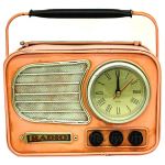 Radyo Tasarımlı Kumbaralı Masa Saati