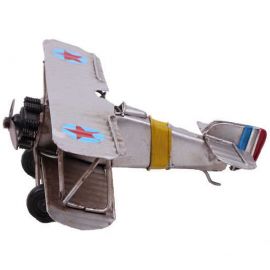 Çift Kanatlı Vintage Dekoratif Uçak