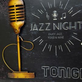 Jazz Night Keman Tasarımlı Metal Duvar Panosu