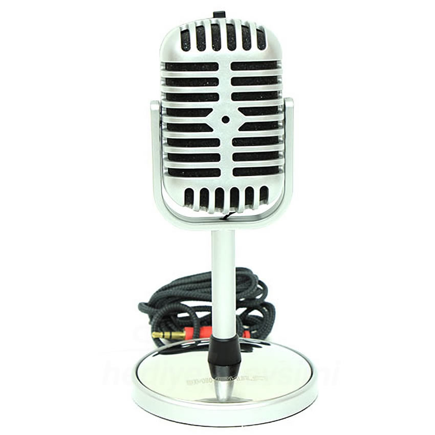 Silver Karaoke Mikrofon
