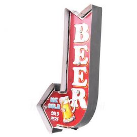 Işıklı Beer Metal Sol Yön Tabelası